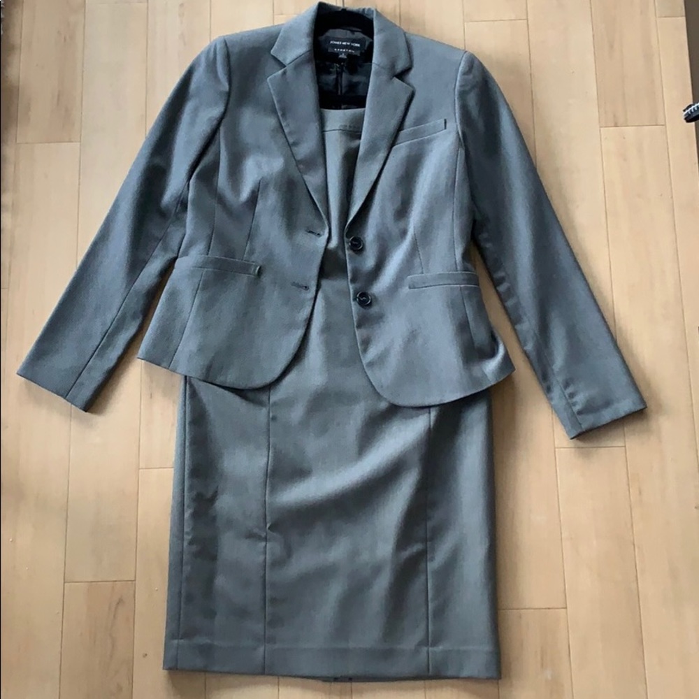 Jones New York Work Dress Suit Jacket Set